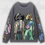 Cartoon Print Y2K Sweatshirt