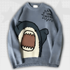 Cartoon Shark Y2K Sweater