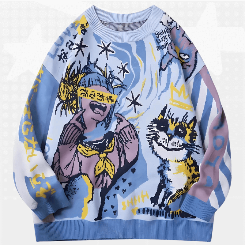 Cartoon Y2K Sweater