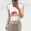 Cherry Y2K Crop Top