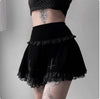 Cross Black Mini Skirt Y2K