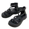 Cross Over Y2K Platform Sandals