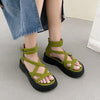 Cross Over Y2K Platform Sandals