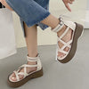 Cross Over Y2K Platform Sandals