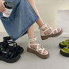 Cross Over Y2K Platform Sandals