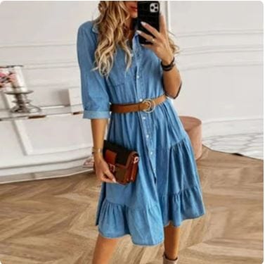 Denim Dress Y2K