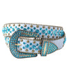 Diamond Blue Y2K Belt