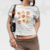 Fruit Print Y2K Shirt