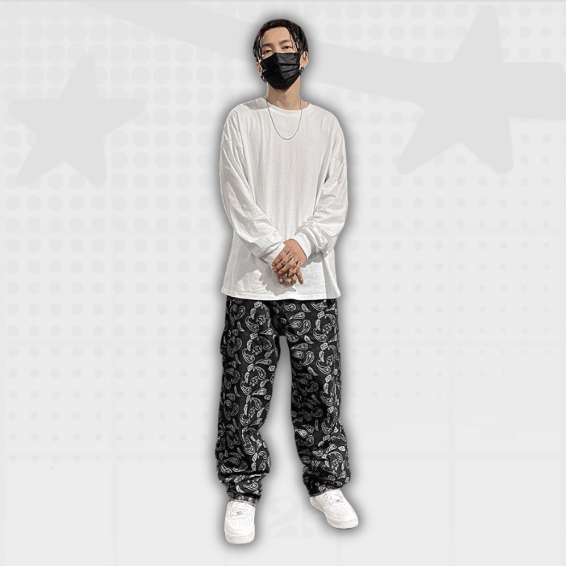 Graphic Y2K Baggy Jeans Mens