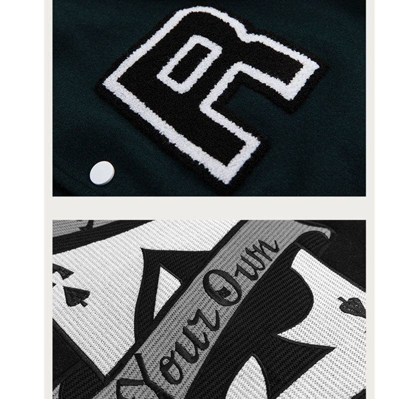 Green Varsity Y2K Jacket