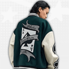 Green Varsity Y2K Jacket