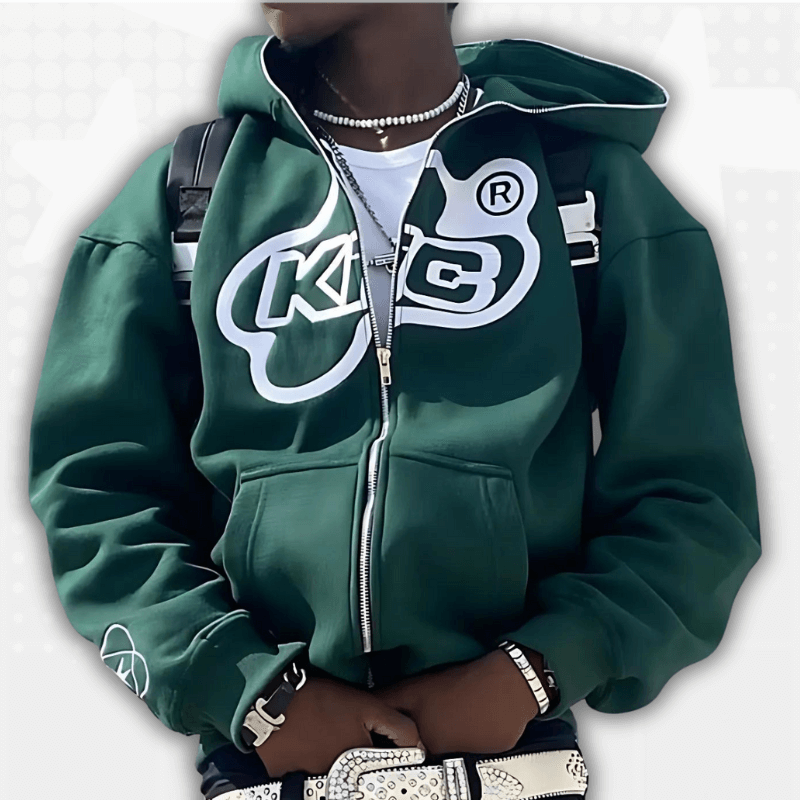 Green Y2K Hoodie