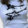 Guitar Print Y2K Cropped Tank Top