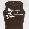 Guitar Print Y2K Cropped Tank Top