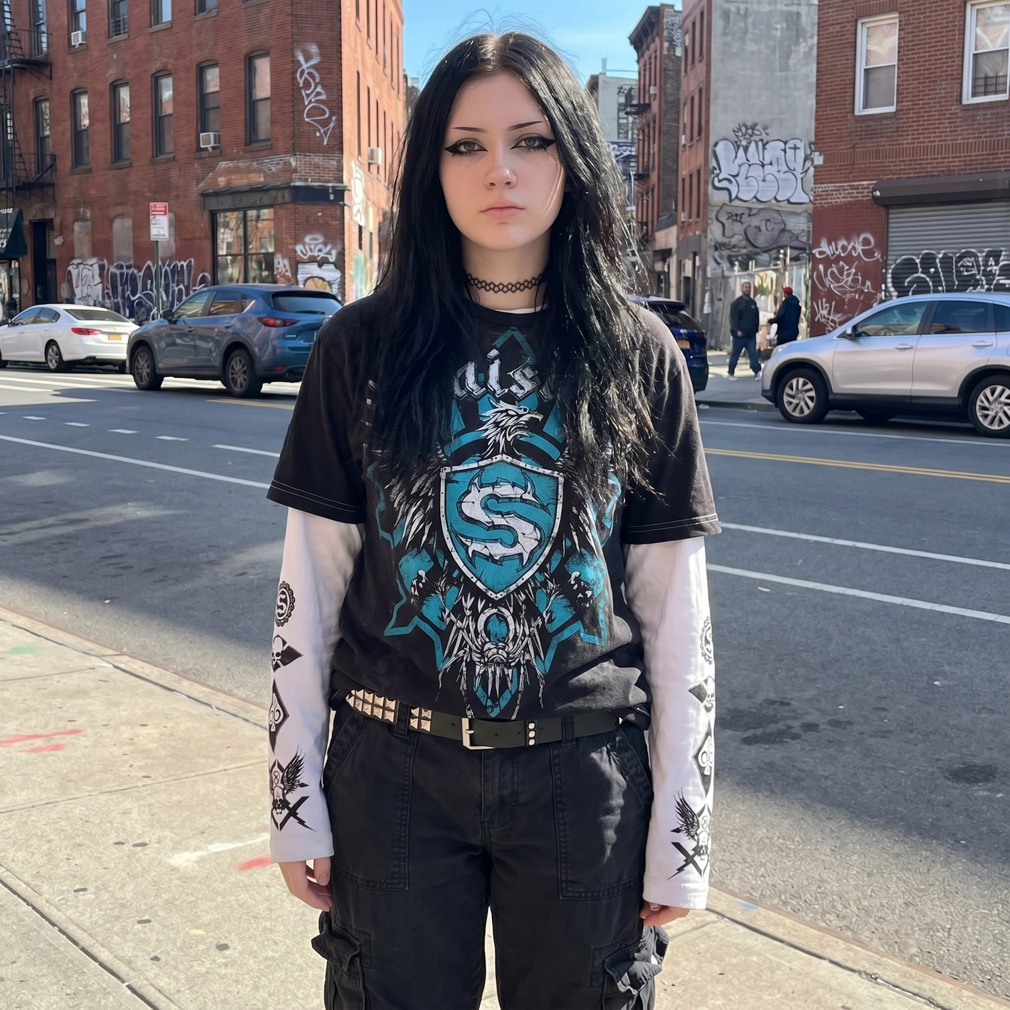 Grunge Y2K Long Sleeve Shirt