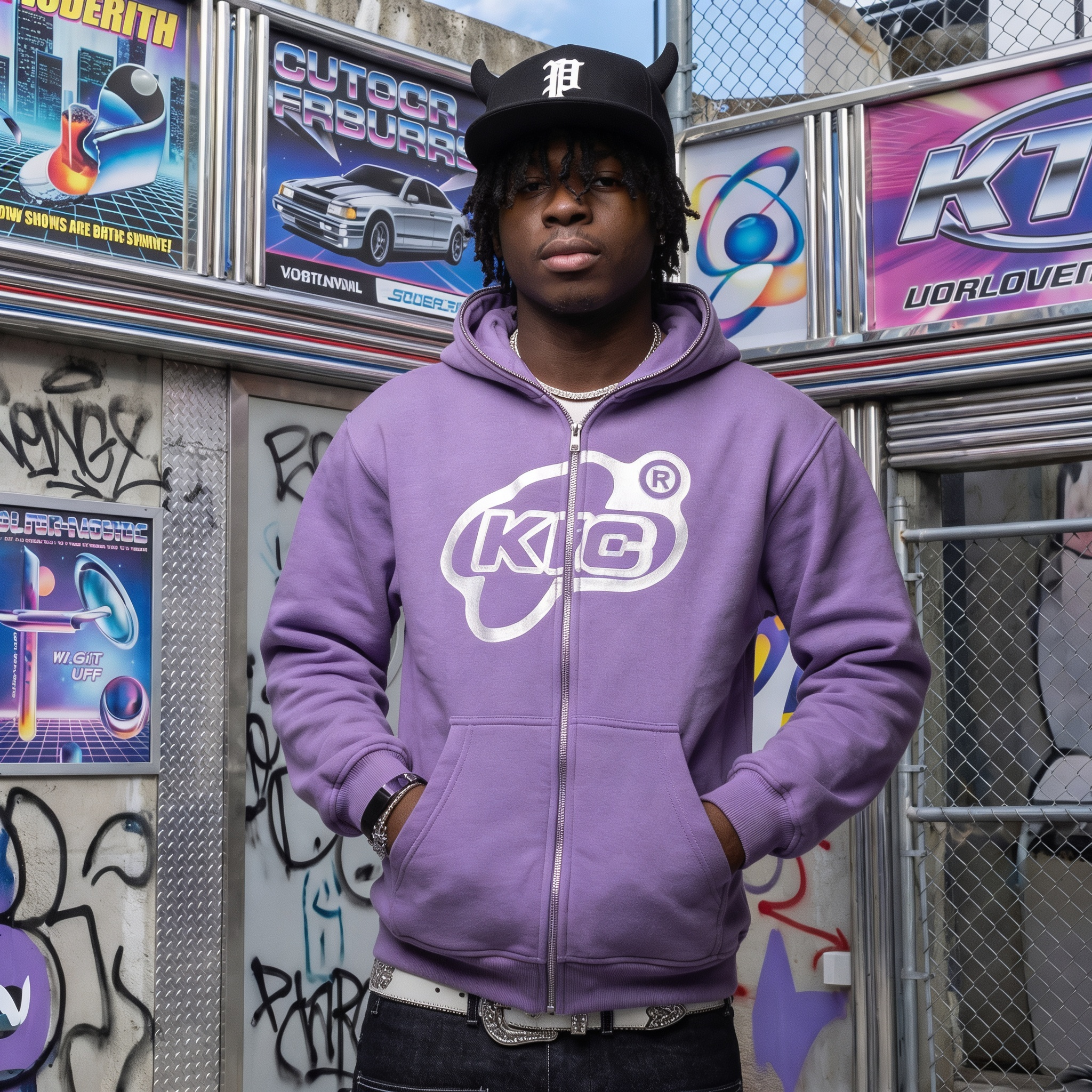 Men's Y2K Full Zip Hoodie