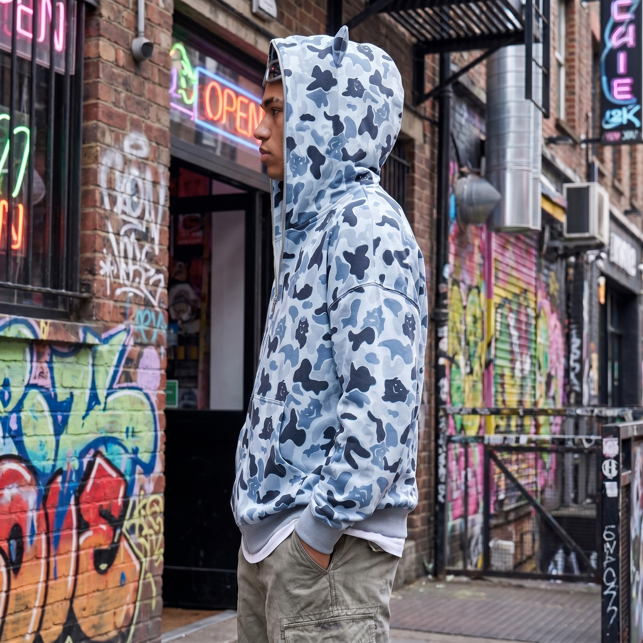 Y2K Demon Vintage Hoodie