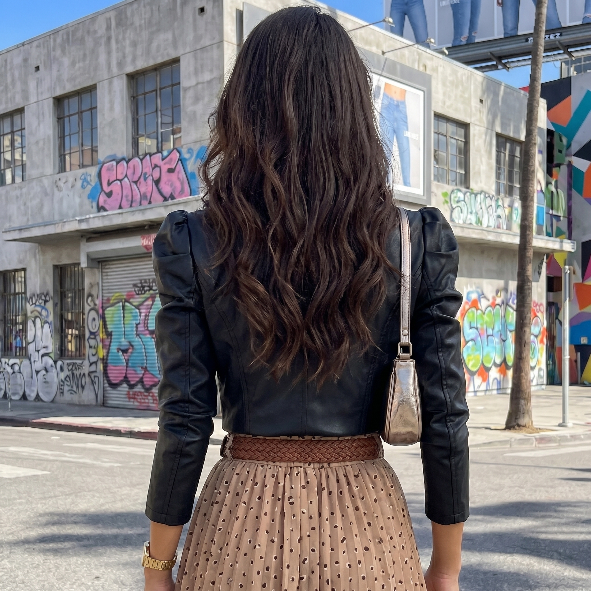 Black Y2K Leather Jacket