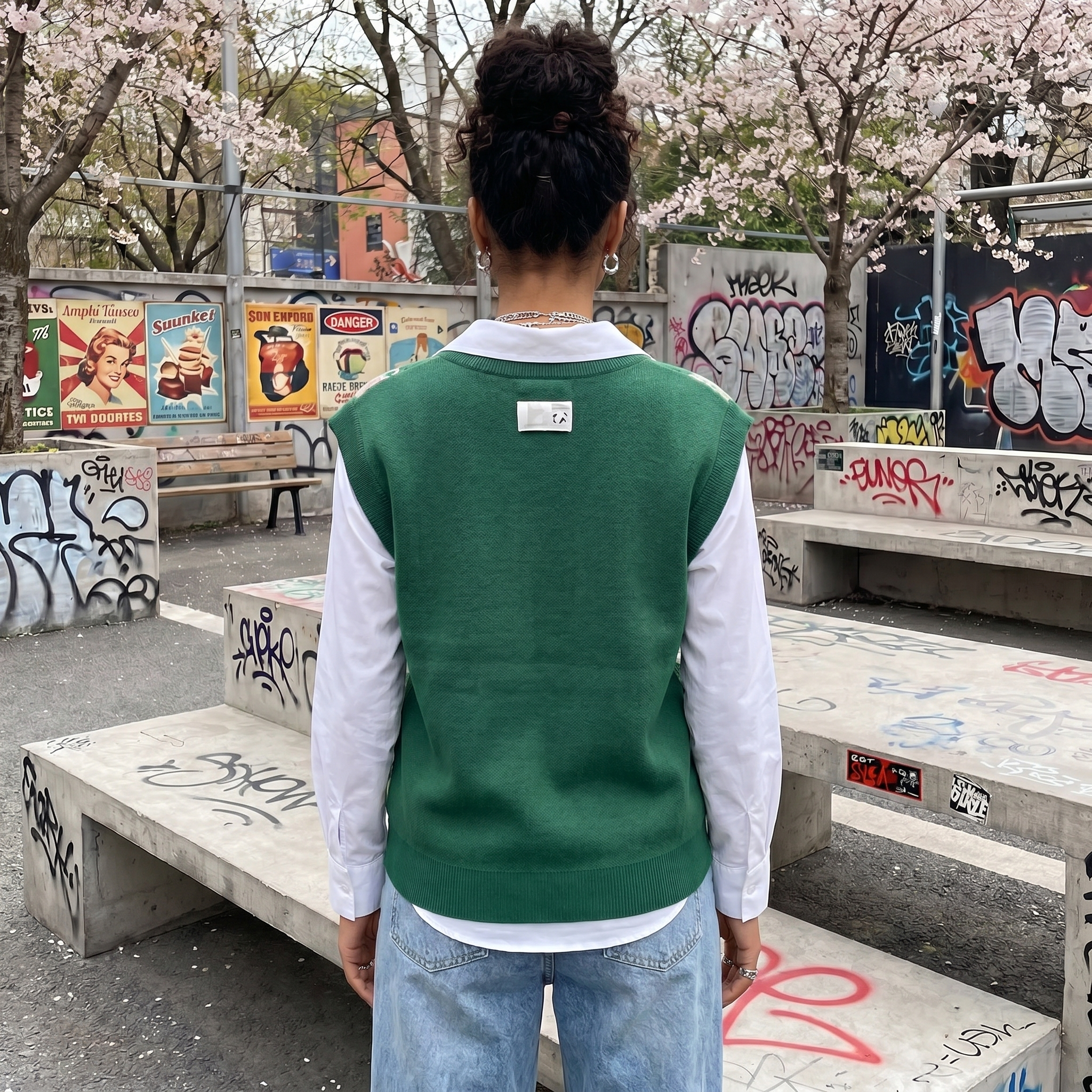 Knitted Y2K Sweater Vest