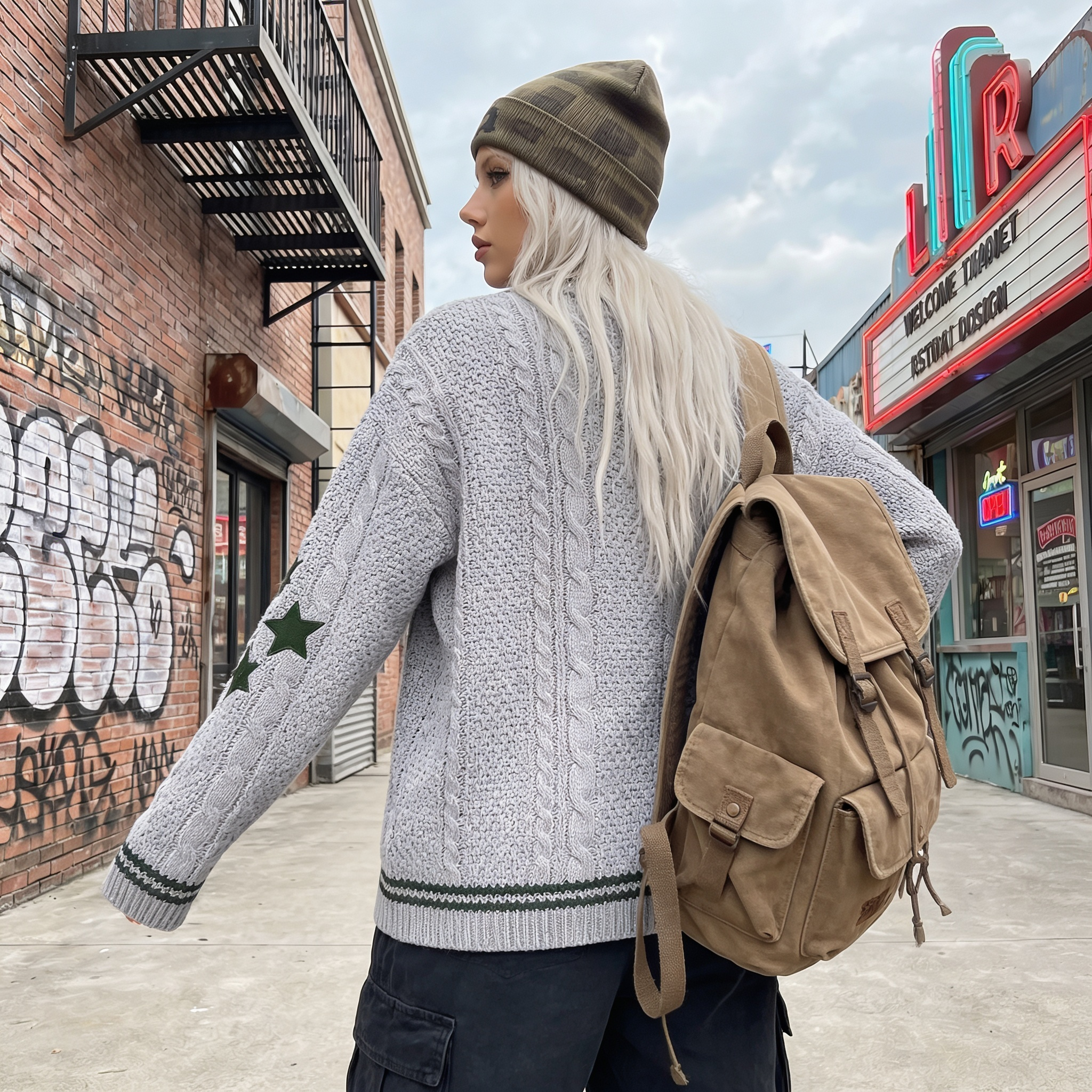 Button Down Y2K Sweater