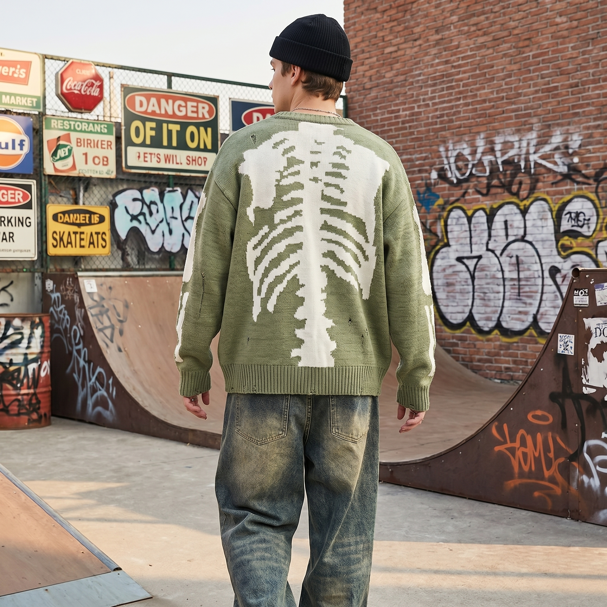 Skeleton Y2K Sweater