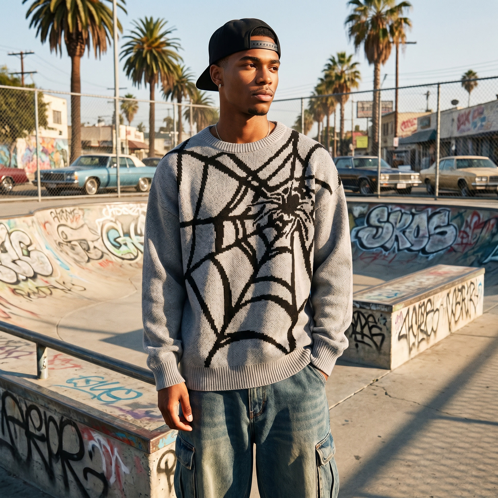 Round Neck Knitted Men's Pullover