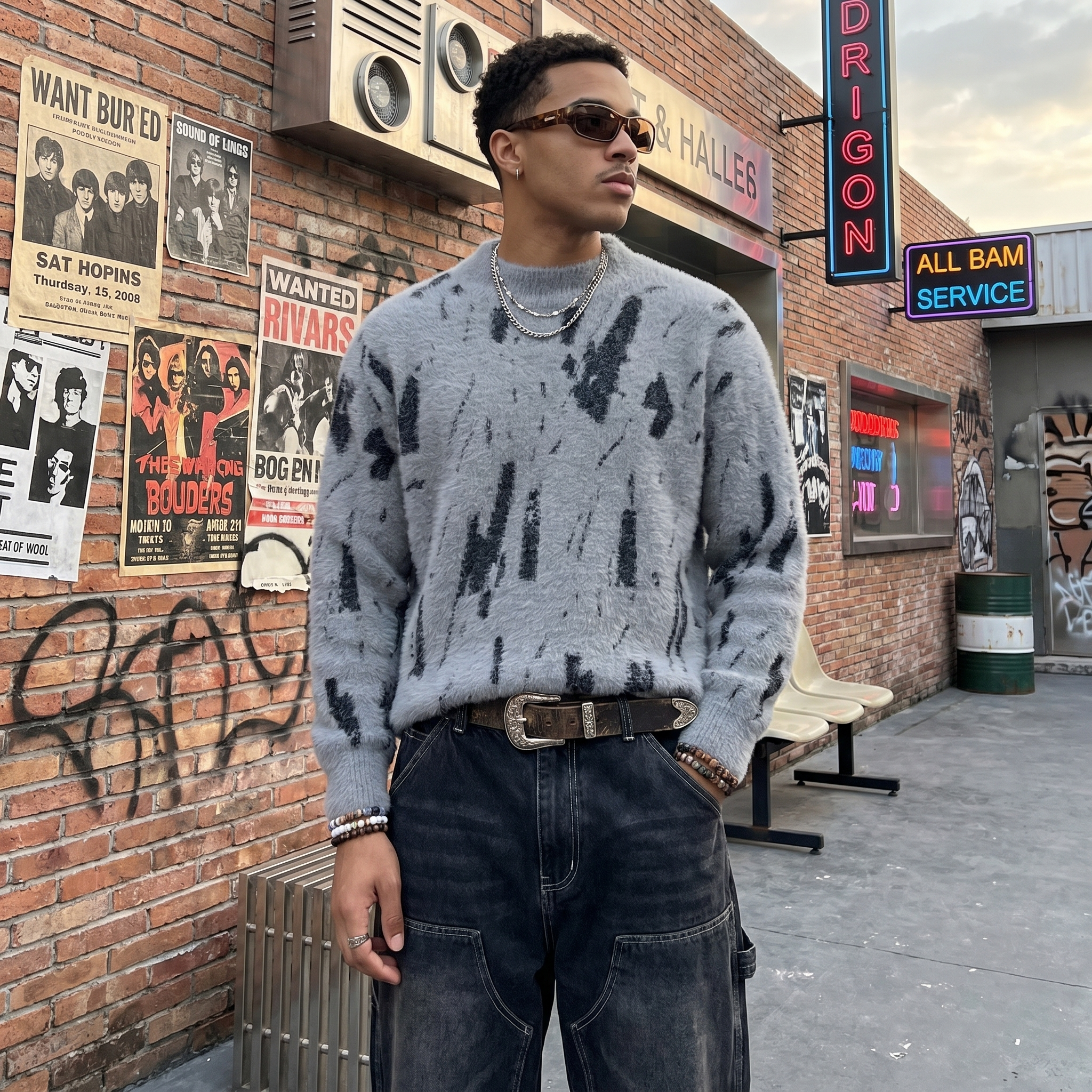 Streetwear Knit Pullover