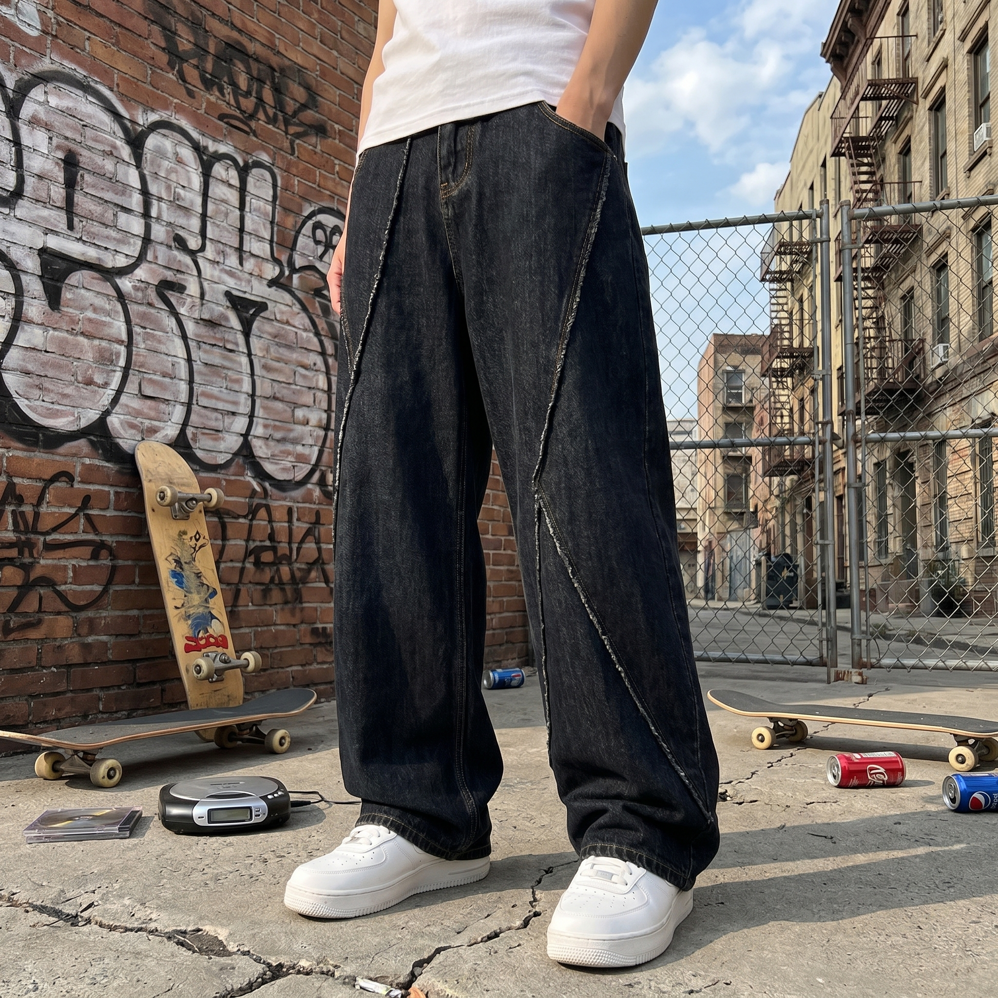 Hip Hop Distressed Jeans