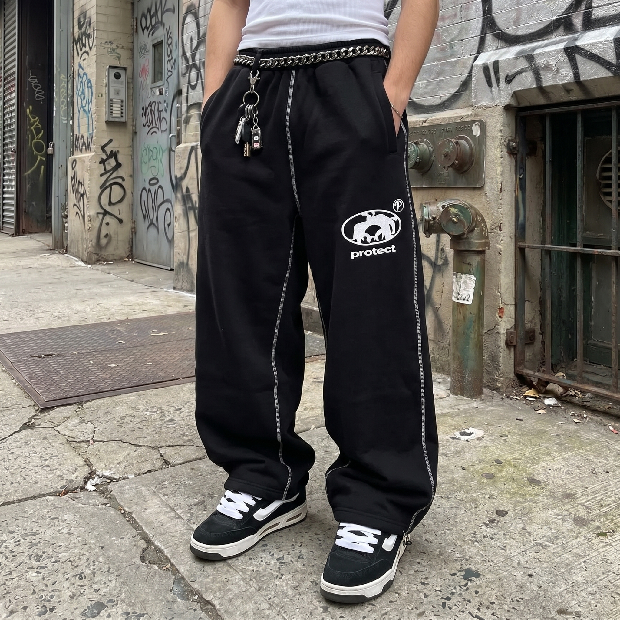 Man Y2k Streetwear Pants