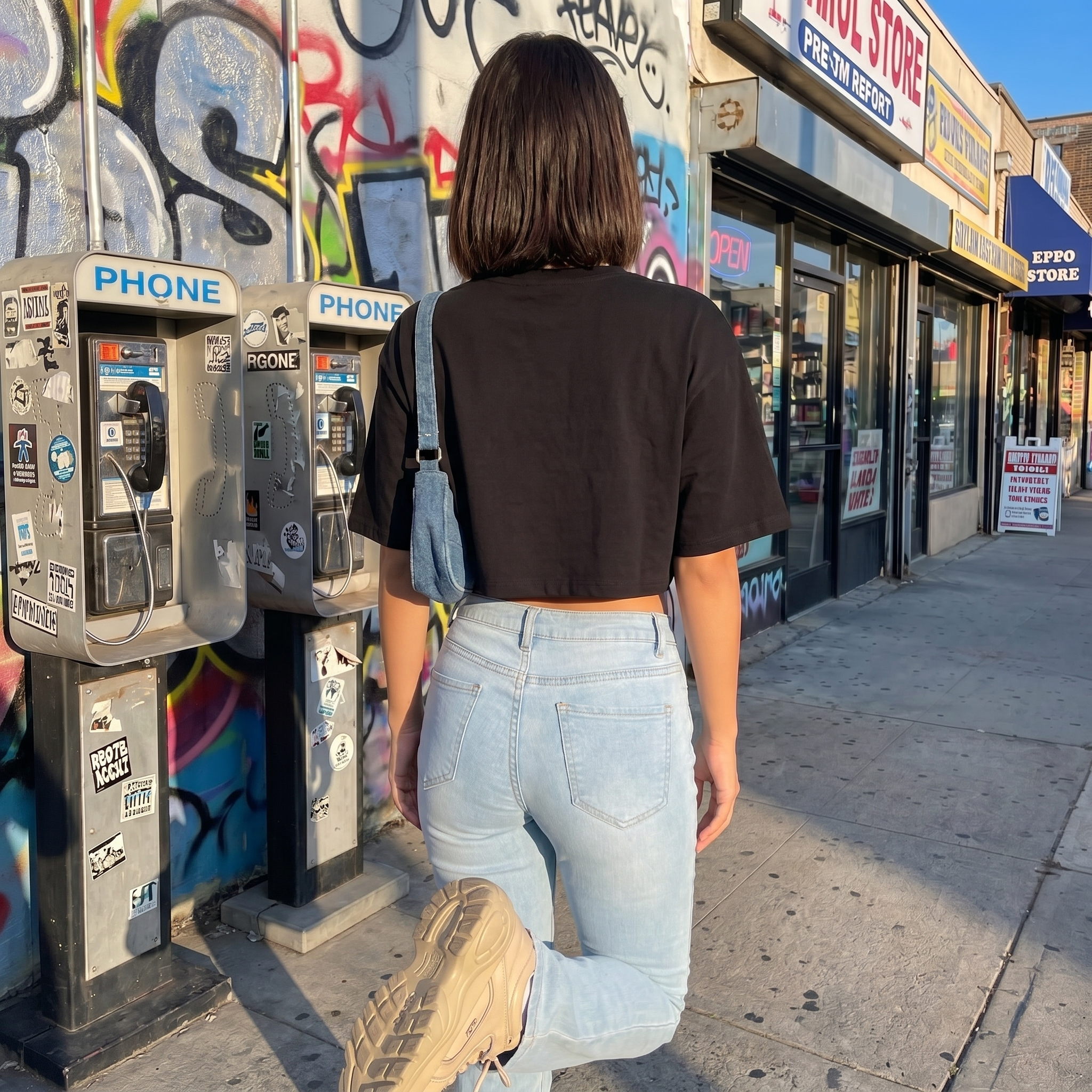 Oversized Y2K Crop Top