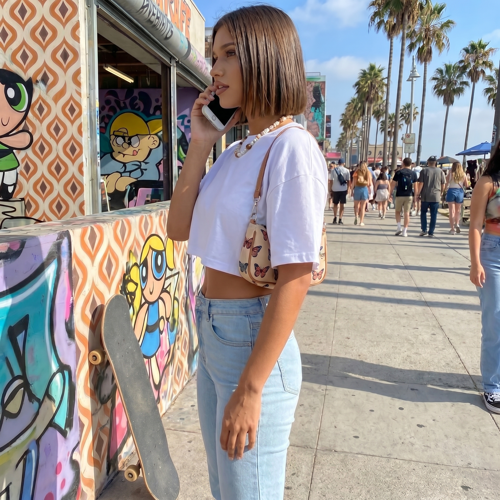 Oversized Y2K Crop Top