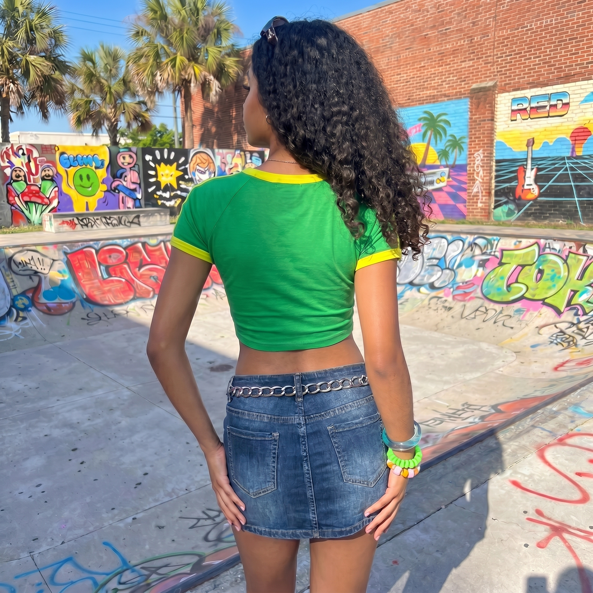 Brazil Baby Tee Y2K