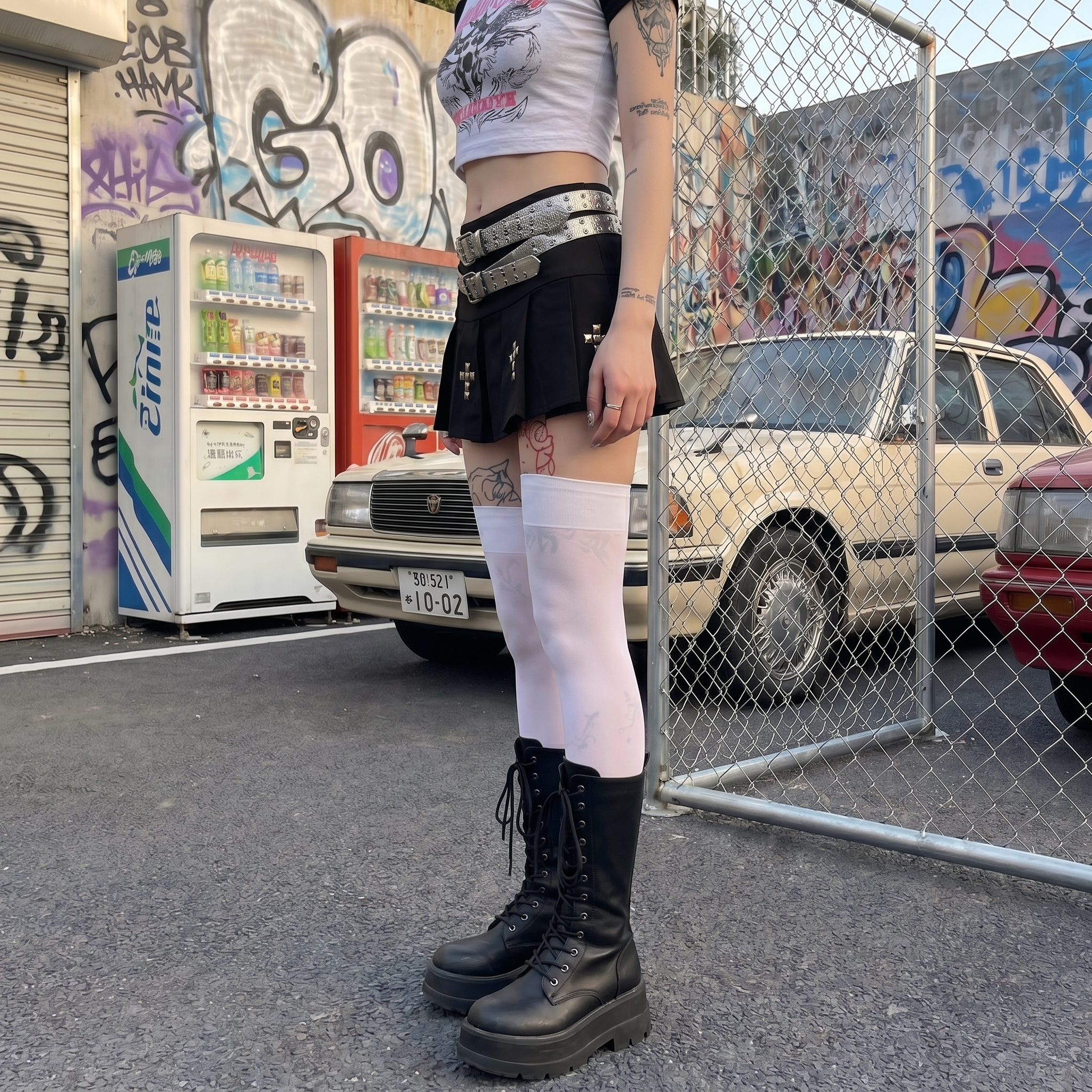 Y2k Gothic Mini Skirt