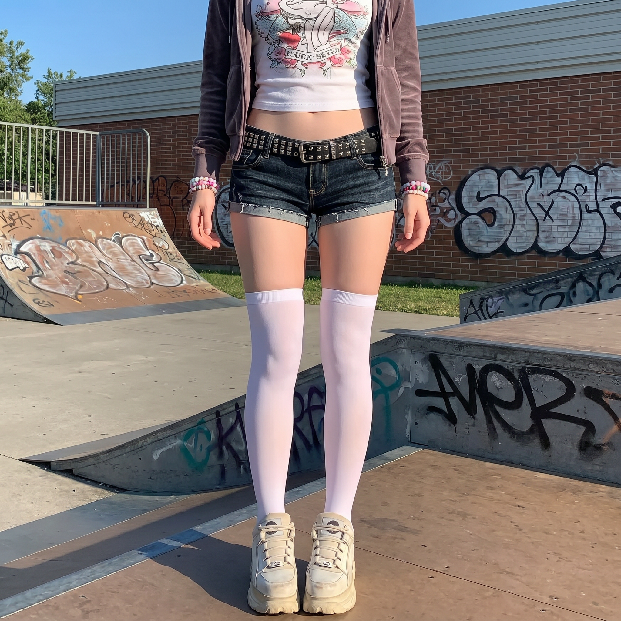 Y2K Low Rise Denim Shorts