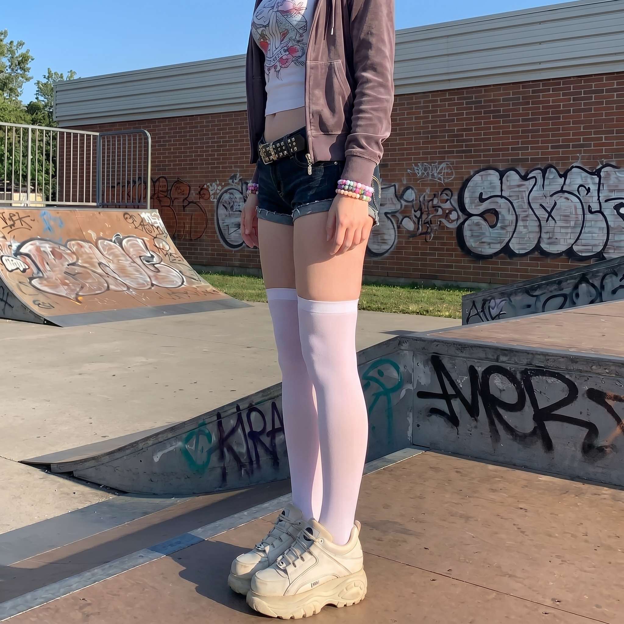 Y2K Low Rise Denim Shorts