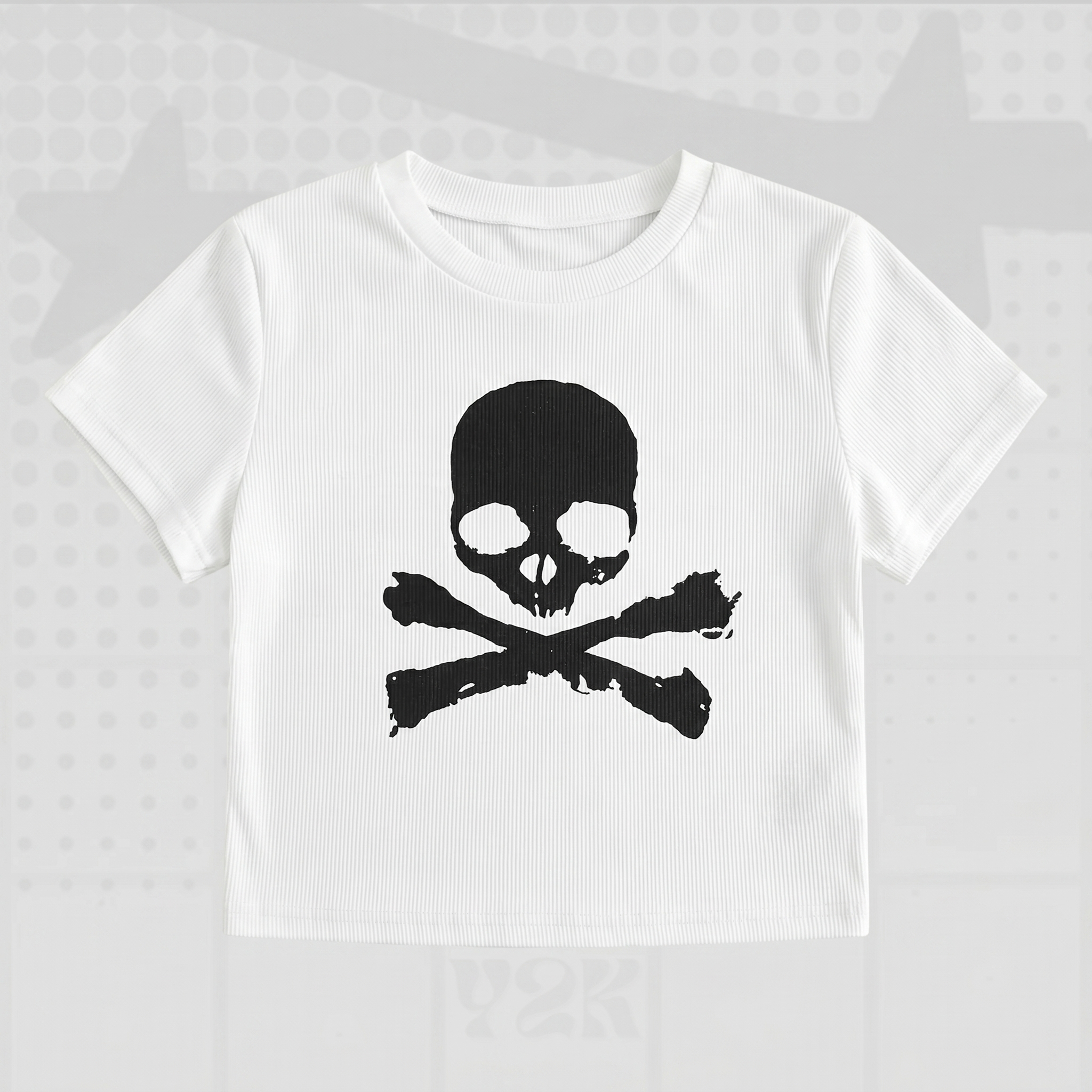 Skull Baby Tee Y2K