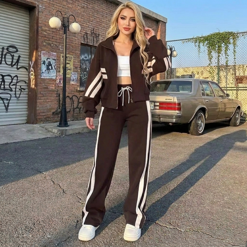 Striped Y2k Tracksuit