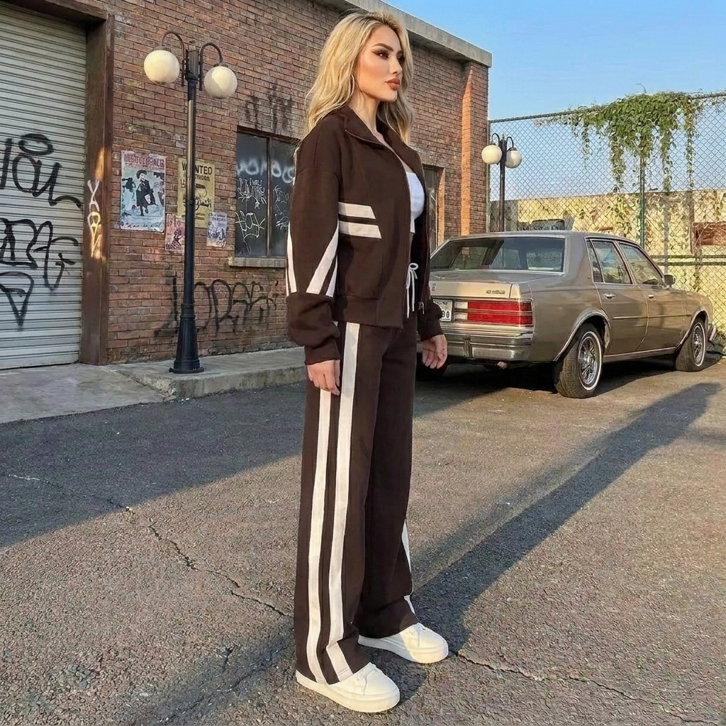 Striped Y2k Tracksuit