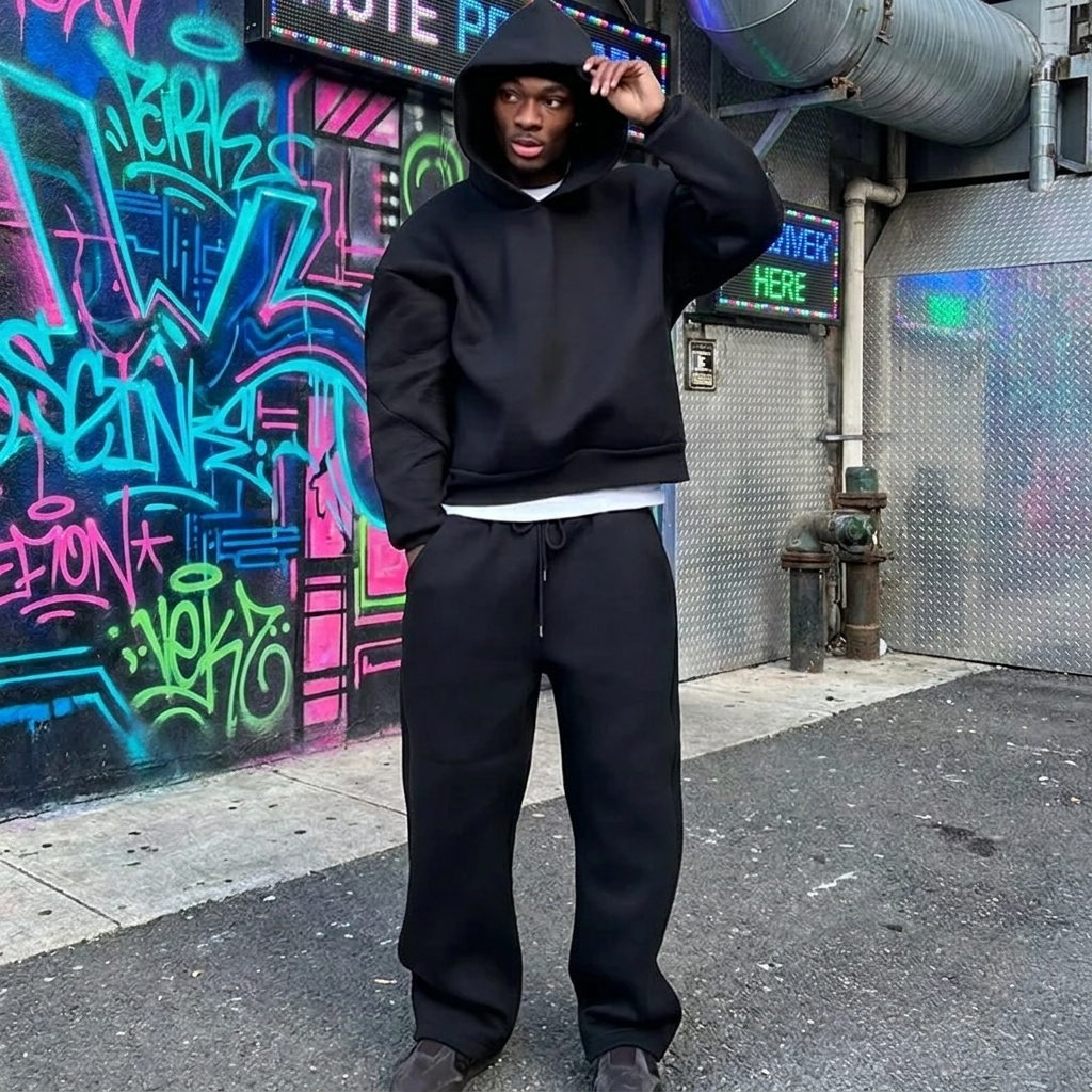 Minimalist Oversized Tracksuit Set