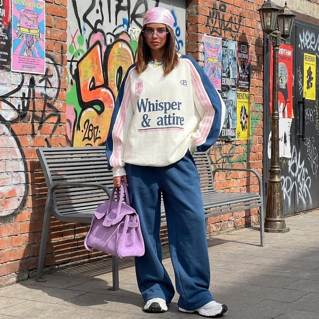 Oversized Y2K Tracksuit Women