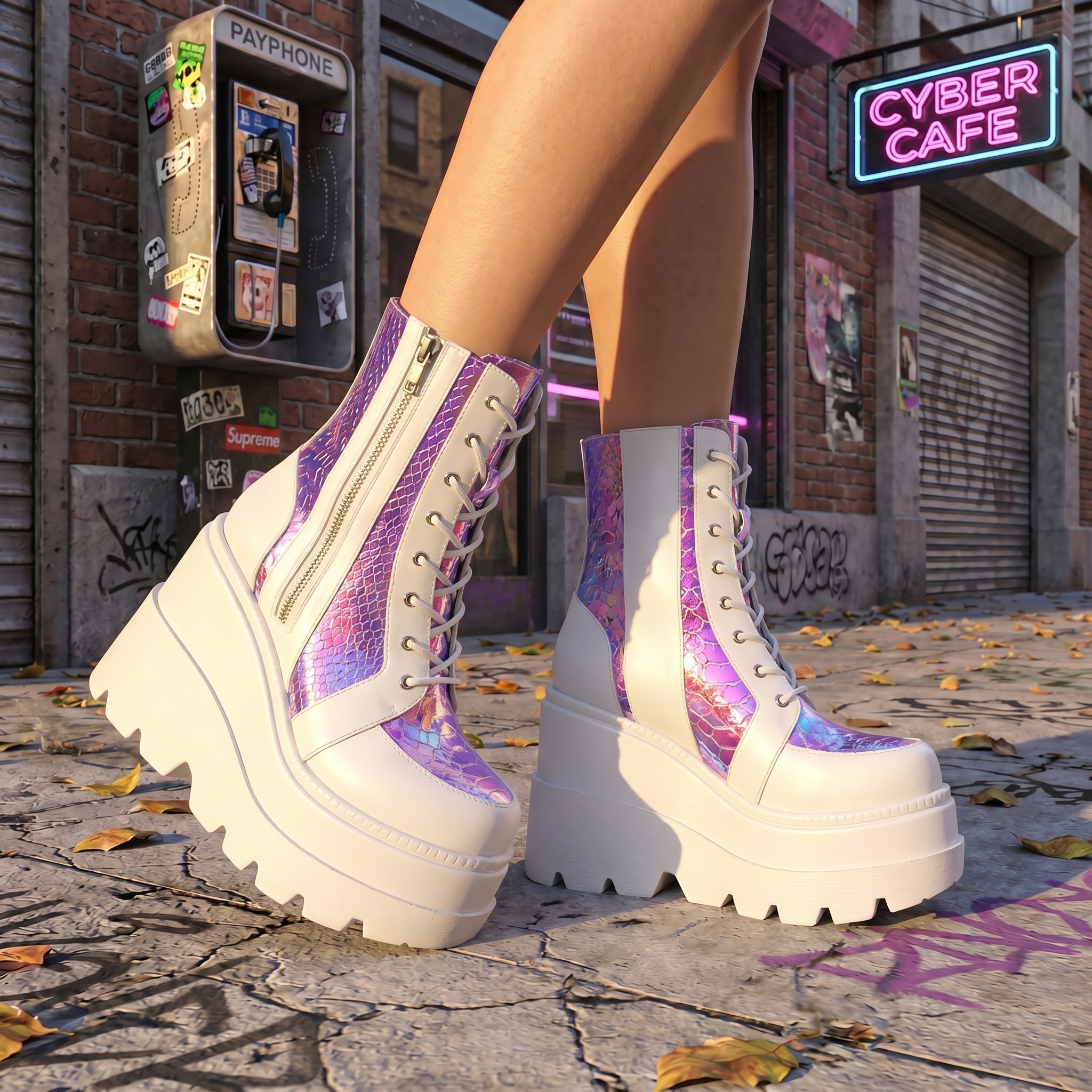 Y2K Designer Plateform Boots