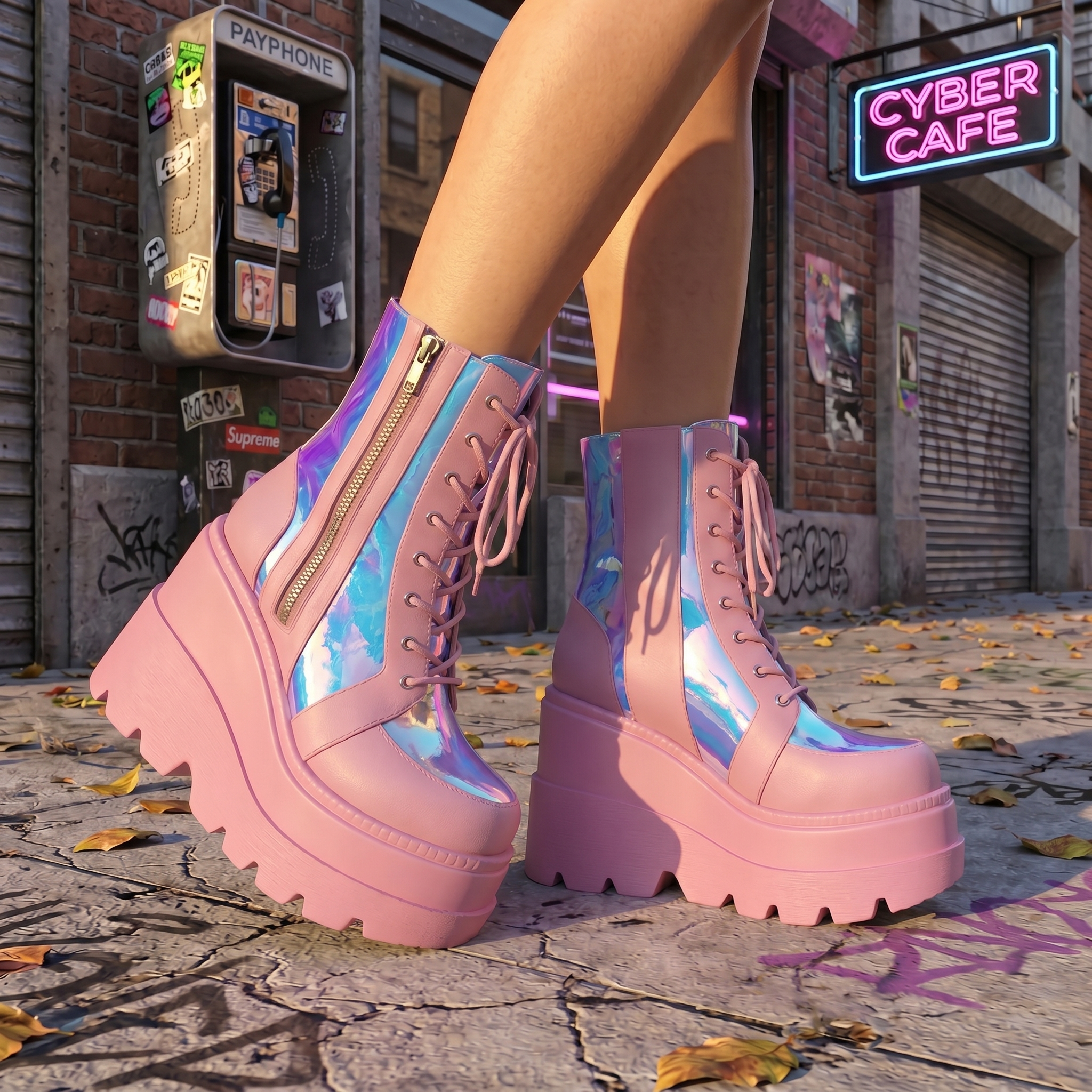 Y2K Designer Plateform Boots