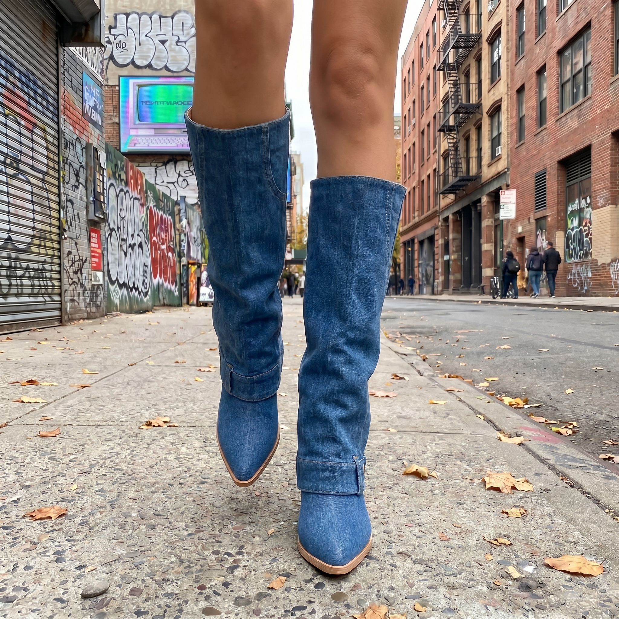 Denim Y2K Boots