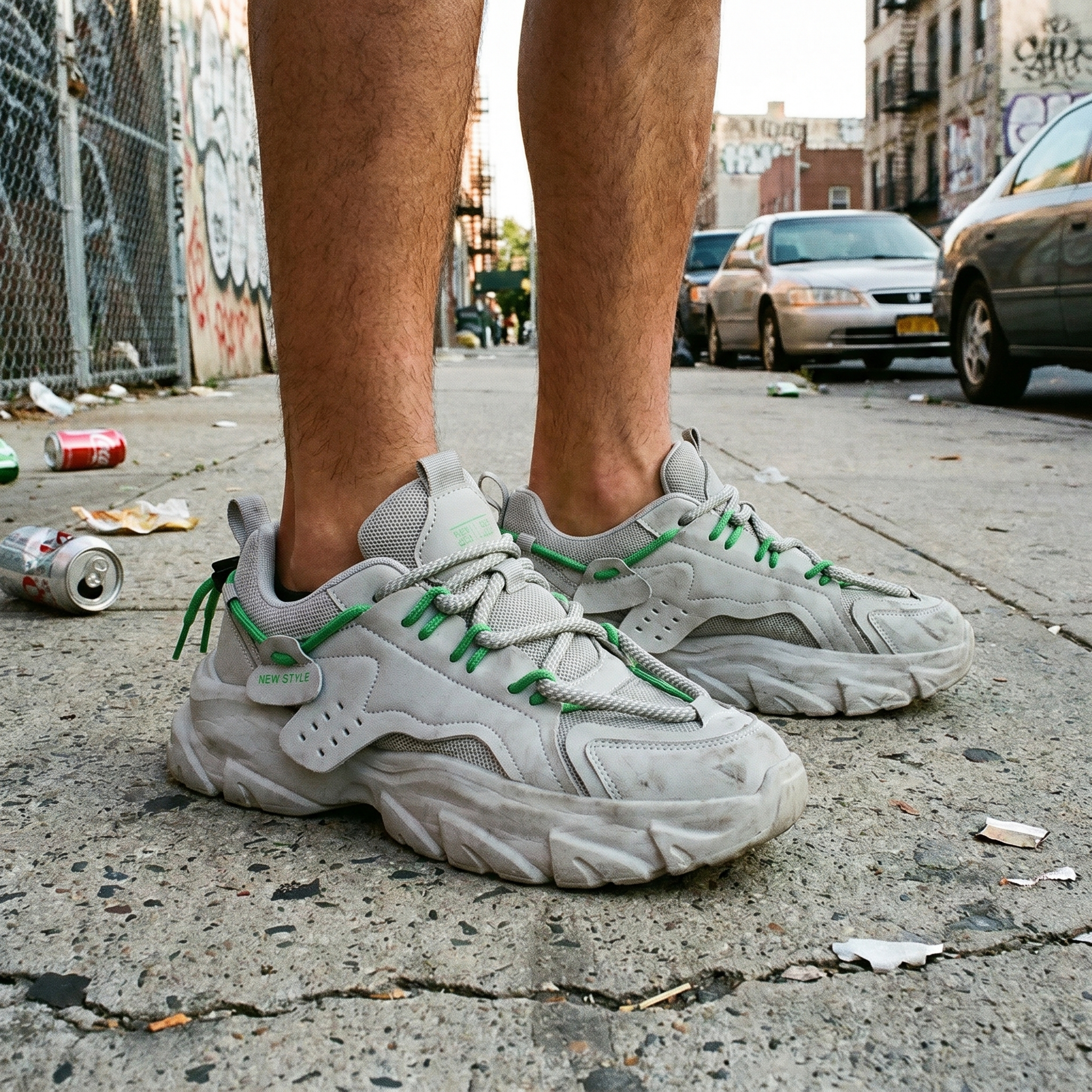 Men's Thick Soled Y2K Sneakers