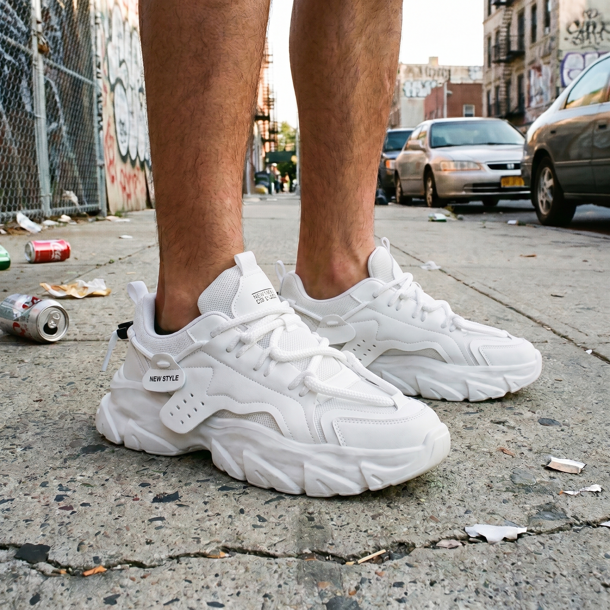 Men's Thick Soled Y2K Sneakers
