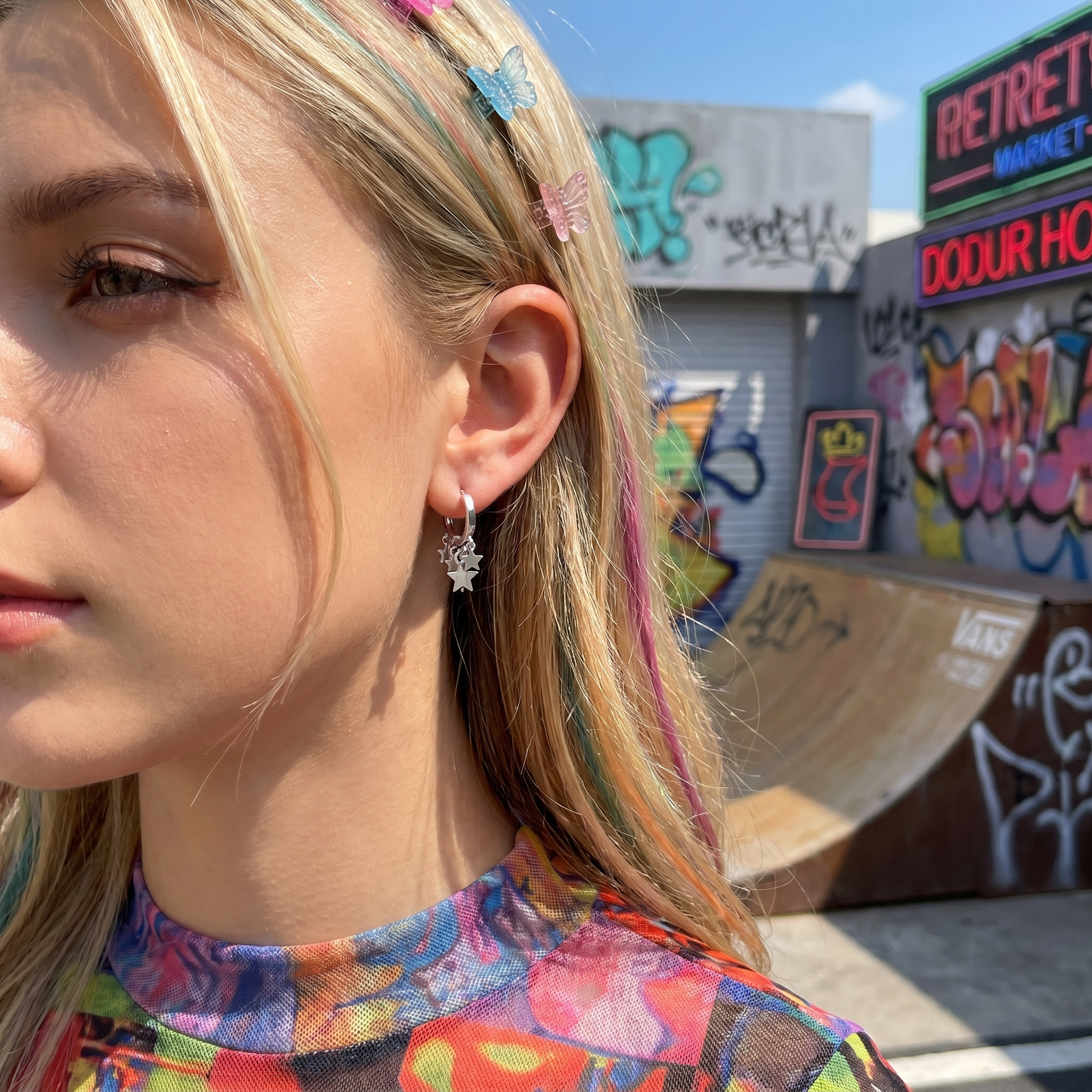 Dangle Star Y2K Earrings
