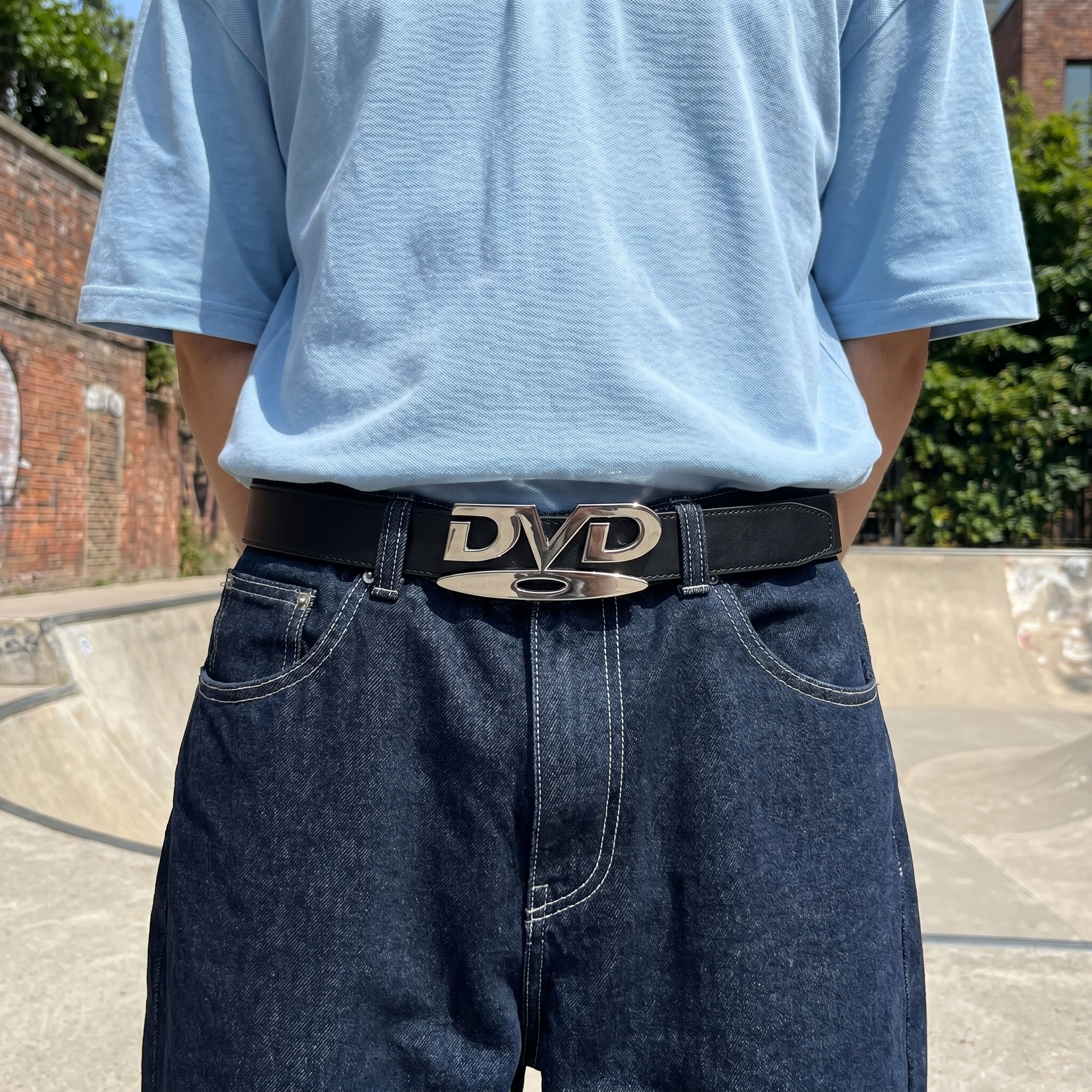Y2K DVD Buckle Belt