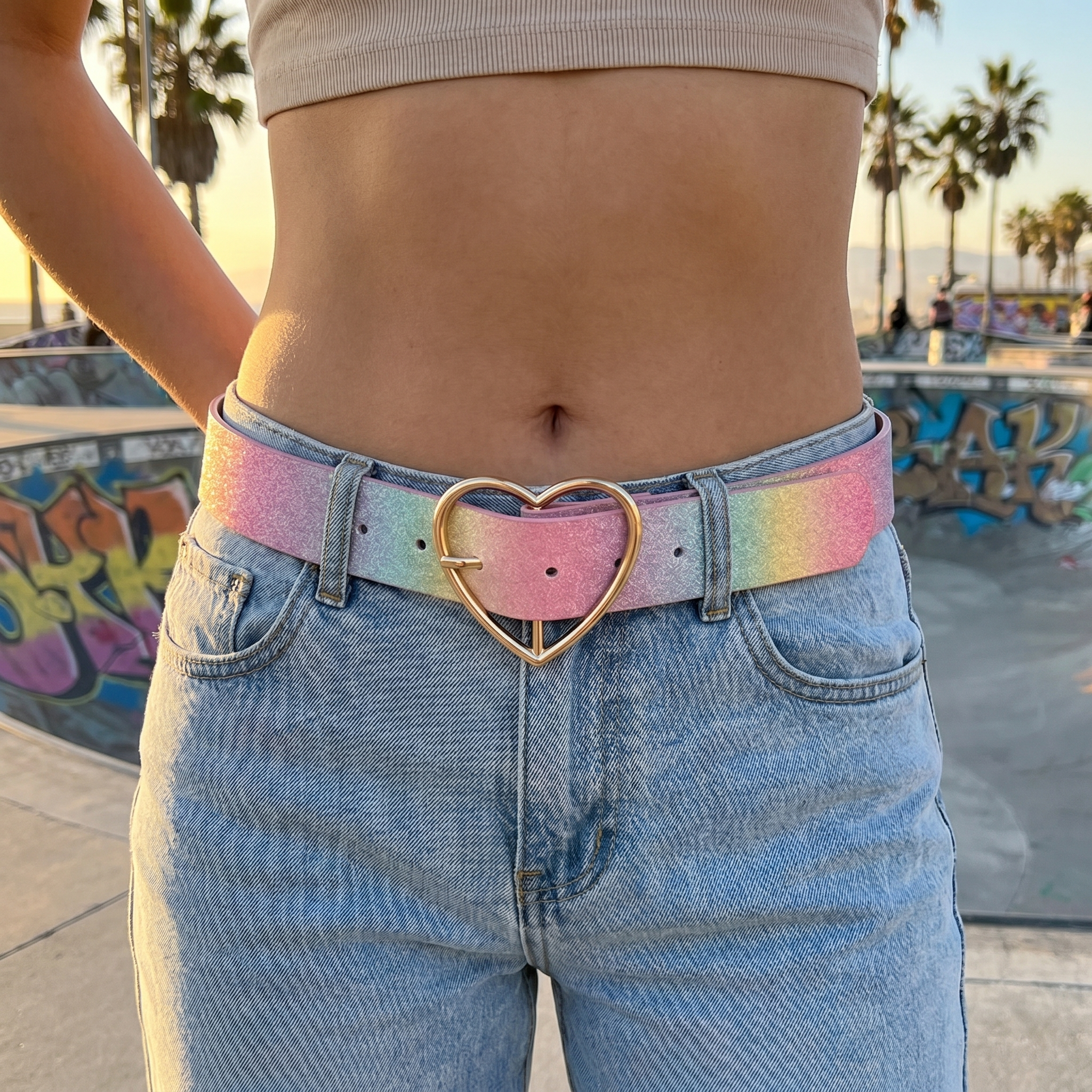 Rainbow Y2K Belt