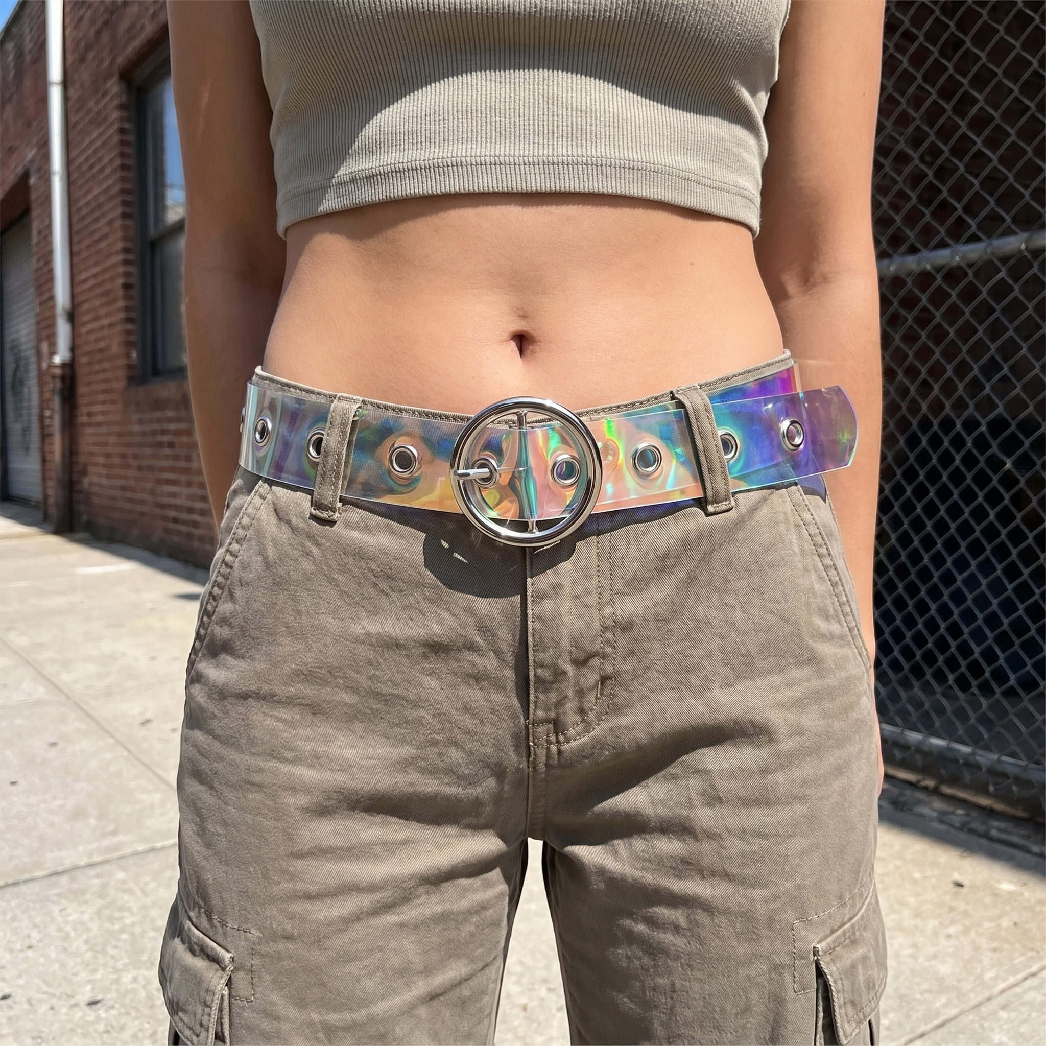 Punk Y2k Transparent Belt