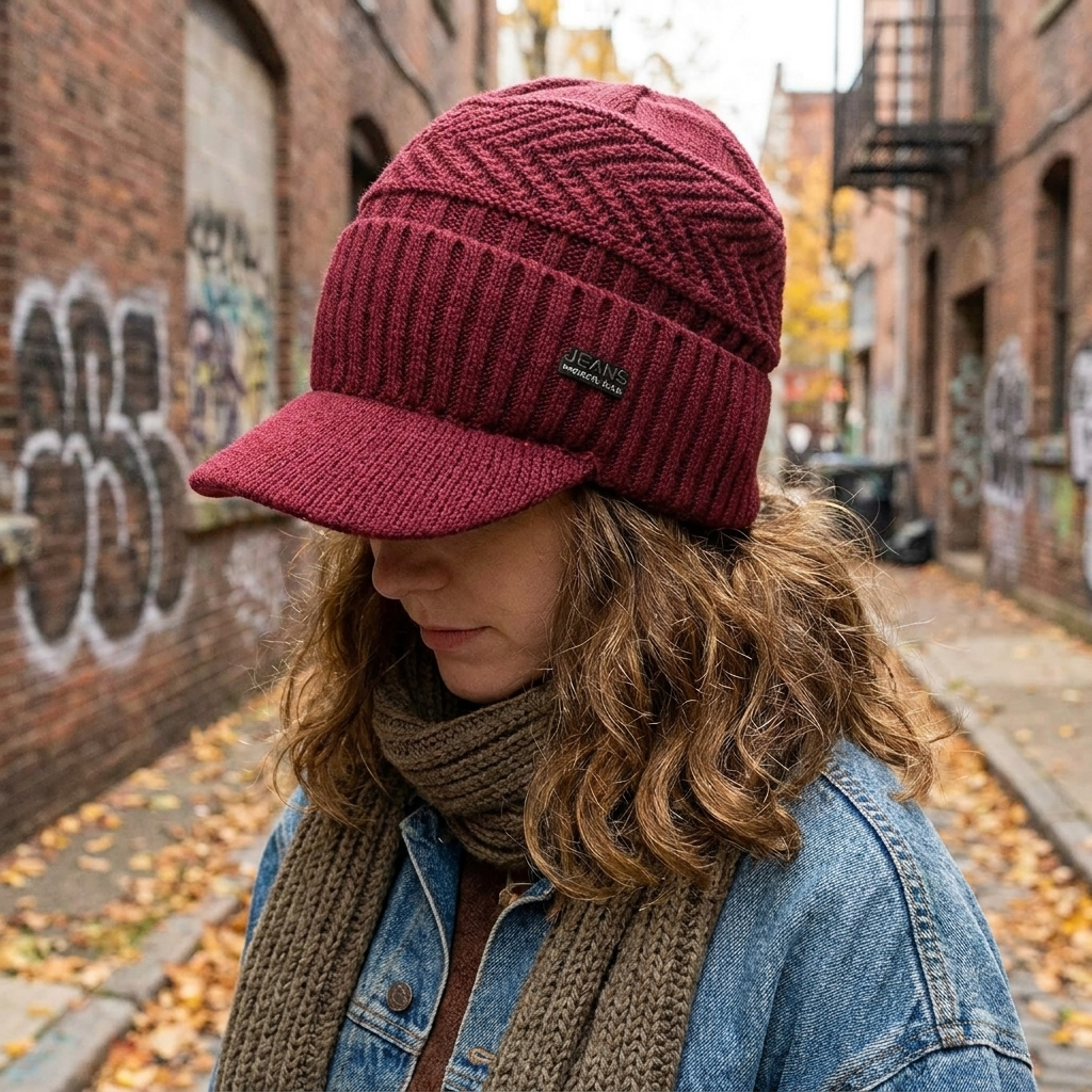 Fur Lined Y2K Beanie